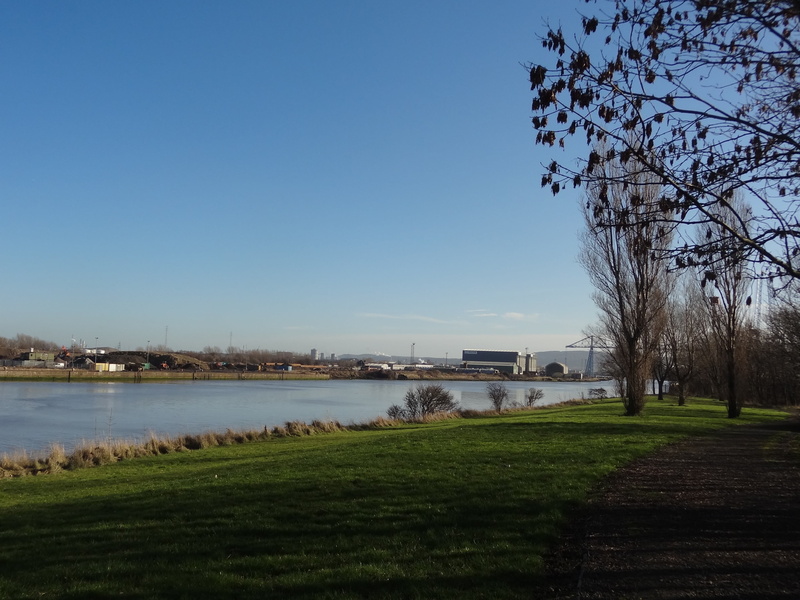 nature, middlesbrough, architecture, river, field, building exterior, transporter bridge, water, no people, built structure, bridge, outdoors, tree, tees