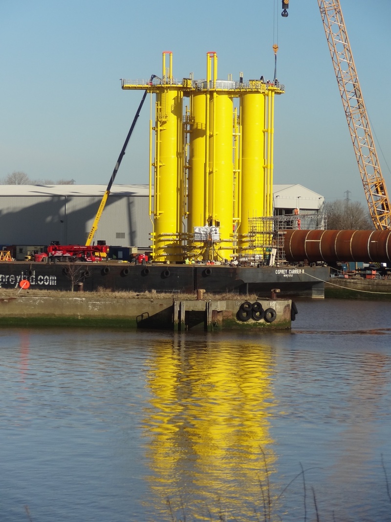 built structure, architecture, construction industry, development, day, waterfront, yellow, industry, river, cargo Container, harbor, construction, no people