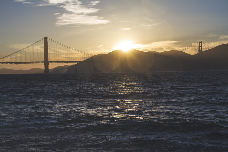 sunset, beauty in nature, america, golden gate bridge, adventure, splash, summer, san francisco, bridge, 5K, nature, summer backgrounds