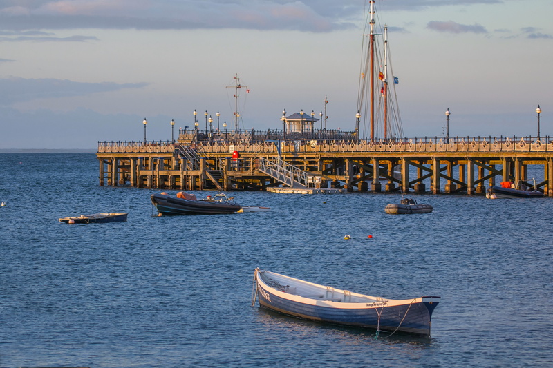 mode of transportation, sky, industry, outdoors, day, water, nature, 5K, waterfront, pier, built structure, ocean, swanage bay, no people, nautical vessel