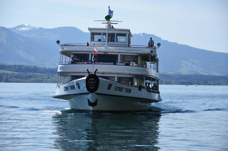 Thun, 5K, nautical vessel, sea, beauty in nature, non-urban scene, craft, luxury, Waters, travel, outdoors, lake, yacht, transportation, switzerland, wealth
