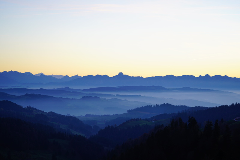 late autumn, winter mood, sneezing, no people, non-urban scene, emmental, fromberg horn, sky, scenics - nature, stockhorn chain, large trubel, land, bernese alps
