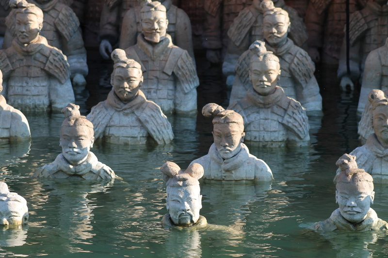 travel destinations, history, lake stage, festival stage, spirituality, turandot stage, statue, austria, no people, creativity, craft, stage, water, lake constance