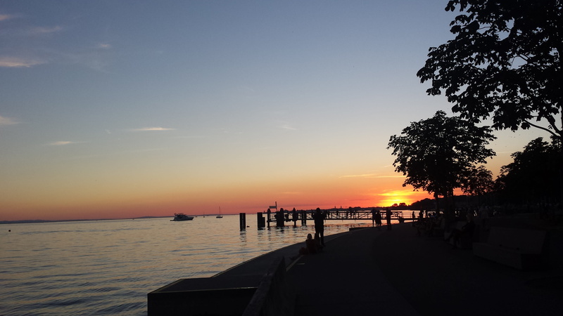 4K, sun, romantic, water, Lake Constance, horizon over water, tranquil scene, scenics - nature, bregenzer festspiele, austria, idyllic, outdoors, nature