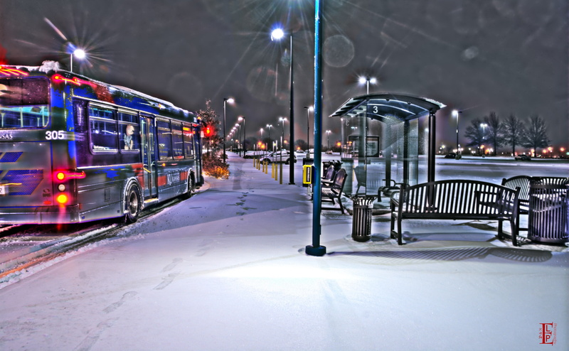 steel, land vehicle, snowing, Snow, road, mode of transportation, cold temperature, Night, street, Parking Lot, illuminated, Travel, blue, lighting equipment