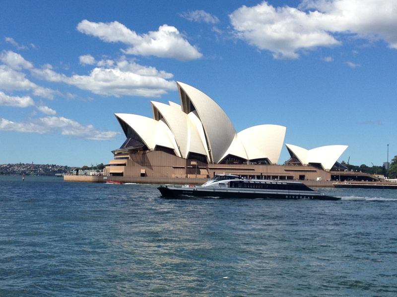transportation, culture, sea, water, sydney Opera House, nautical Vessel, iconic, sky, waterfront, scenic, blue, opera, sydney harbour, new South Wales