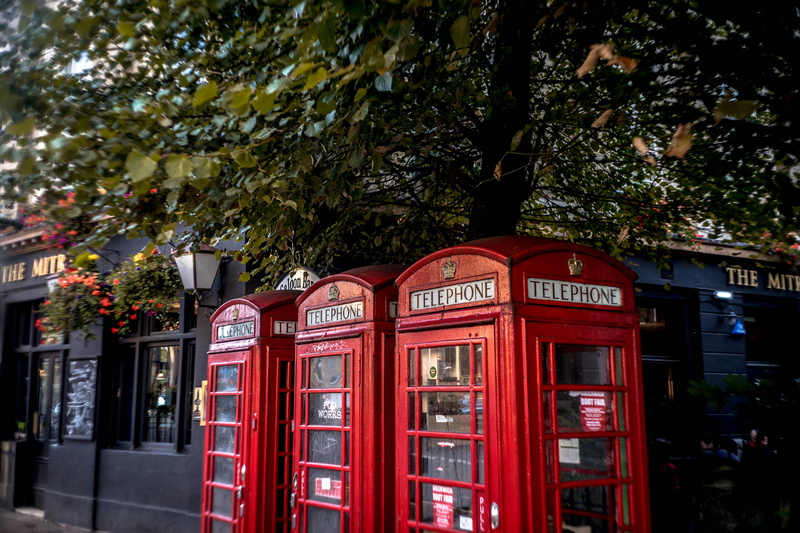 connection, nature, text, telephone booth, red, tree, western script, plant, built structure, no people, london, communication, pay phone, technology, outdoors