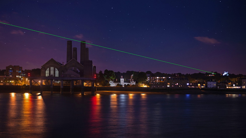 Greenwich, England, laser show, installation of " 0-degrees", 1080P