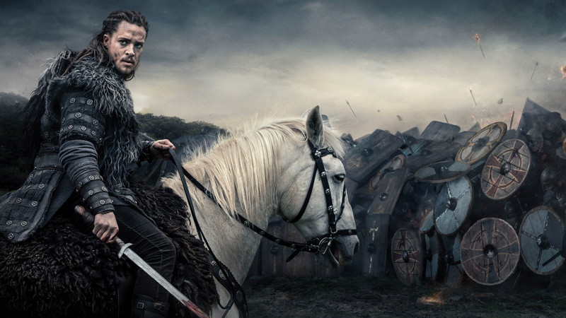 pets, architecture, domestic, one person, holding, weapon, domestic animals, adult, mammal, working animal, 4K, the last kingdom 4k hd, nature, males