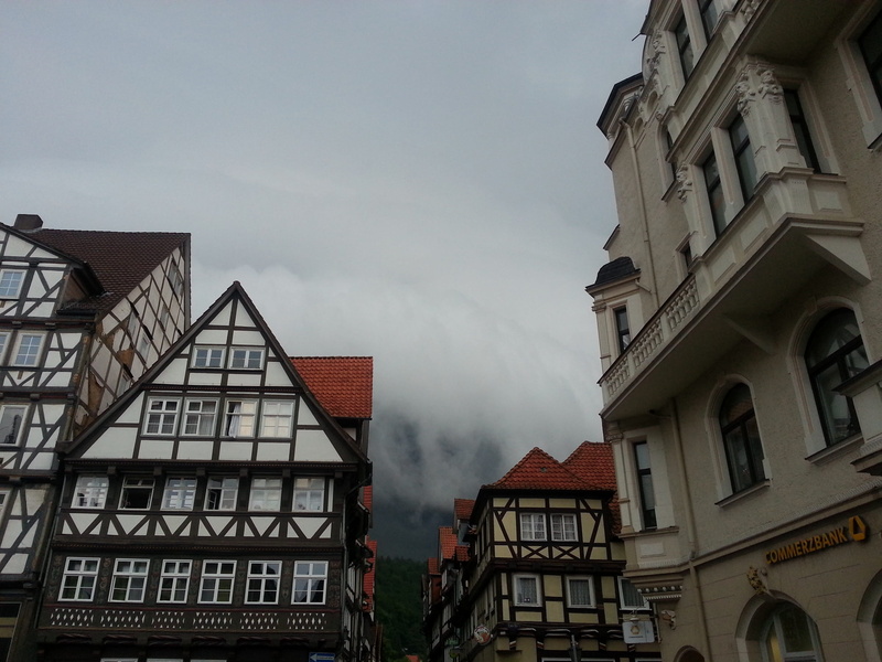 atmosphere, roof, house, day, mountain country, window, residential district, outdoors, building exterior, weser uplands, high section, building, storm