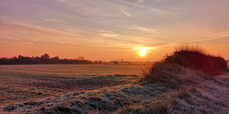 worcestershire, land, frost, environment, sun, sunset, field, nature, sunrise, scenics - nature, idyllic, beauty in nature, country, plant, rural scene