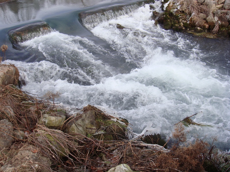 scenic, outdoors, scenics - nature, non-urban scene, scenery, long exposure, high angle view, sea, flowing water, land, ecology, fluid, stone, cascade