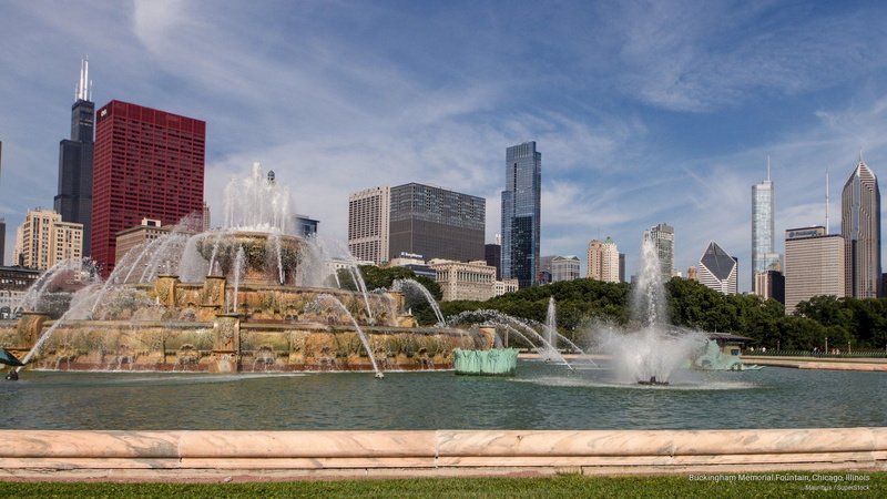 illinois, buckingham, 2K, fountain, North America, chicago, memorial