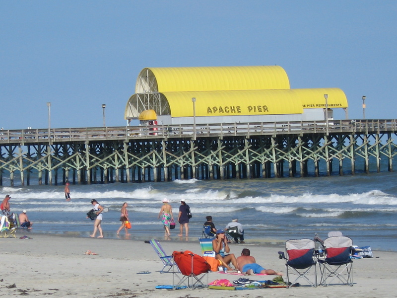 2K, mrytle beach, leisure activity, people, water, large group of people, south, beach, built structure, nature, men, real people, sea, apache, apache pier beach