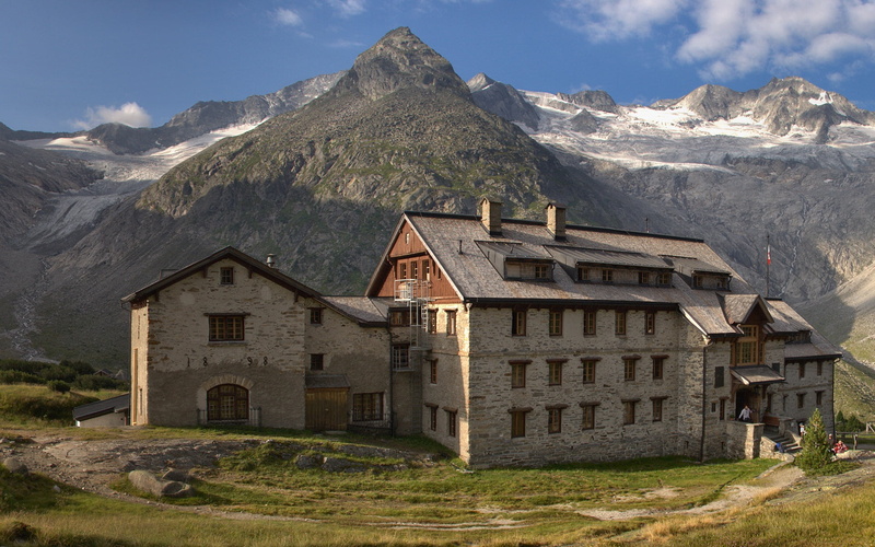 built structure, day, people, mountain Range, midday, outdoors, winter, snowcapped mountain, mountain Peak, switzerland, cold temperature, beauty in nature
