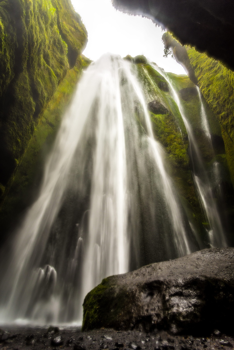 lush, falls, no people, nature, 5K, outdoors, day, water, mountain, skogafoss, mystic, motion, forest, scenics - nature, land, rock - object, daytime