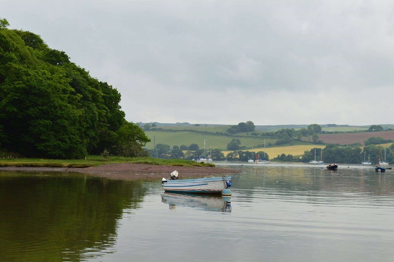 devon, waterfront, cloud - sky, sky, day, plant, beauty, outdoors, open, reflection, nature, tree, lone, tranquility, lake, tranquil scene, boat, non-urban scene