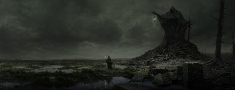 nature, sky, cloud - sky, cemetery, grim reaper 4k screen, storm, dusk, grave, mammal, tree, land, plant, fog, 4K, non-urban scene, animal wildlife