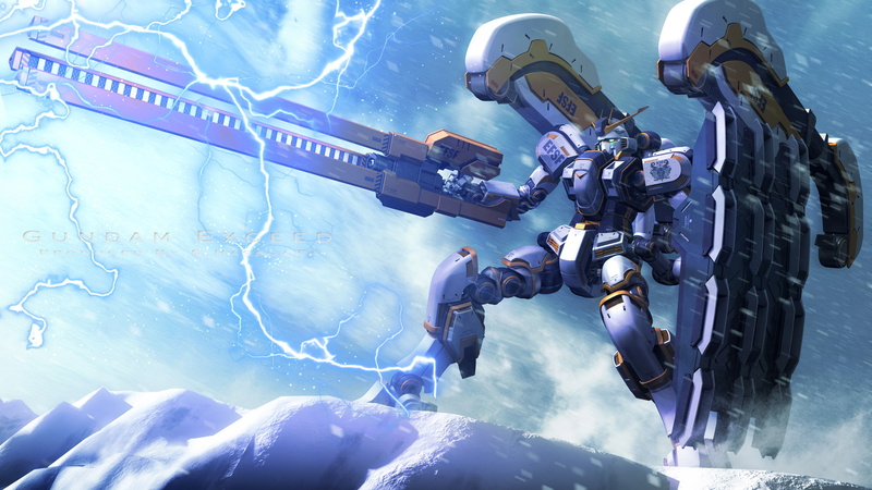 thunderbolt, robot, watermark, gundam, snow, 1080P, suit, 253550, hasegawa, mecha, mobile, com, konachan, weapon
