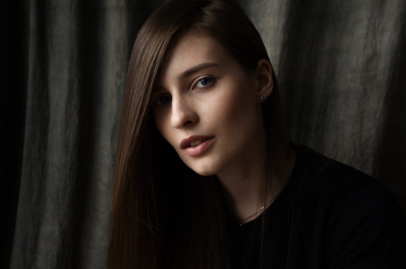 Yana Maynik, women, face, 1080P, straight hair, portrait