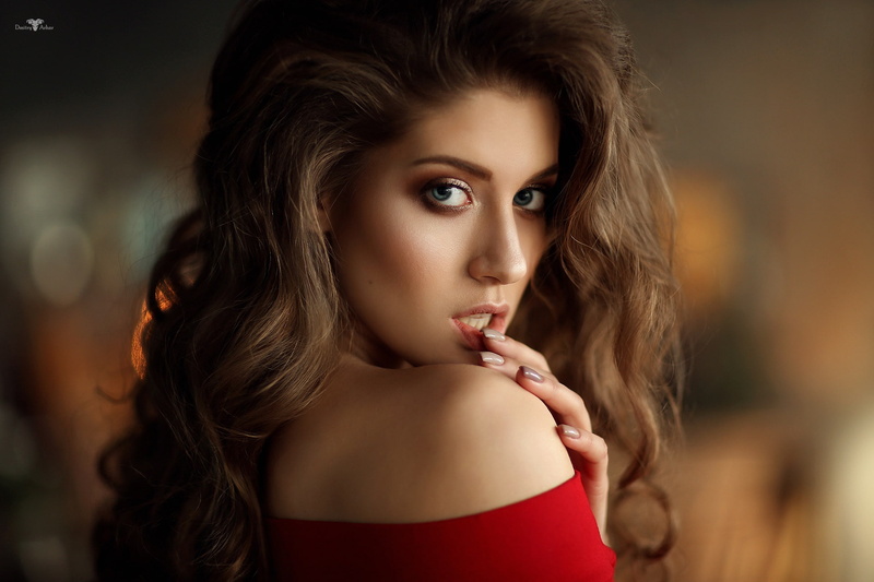 Yana, Dmitry Arhar, portrait, 1080P, shoulder, look, hair, face