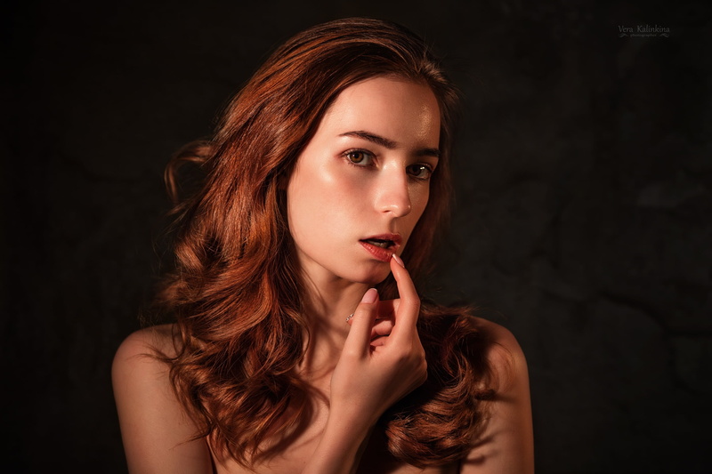 Vera Kalinkina, women, portrait, Yana Arbenina, face, 1080P, finger on lips