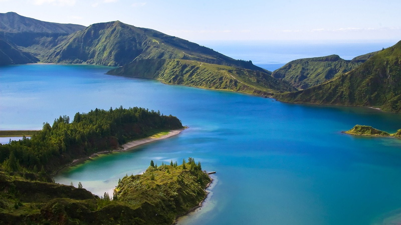 Lagoa Do Fogo, Lakes, Lake, 1080P