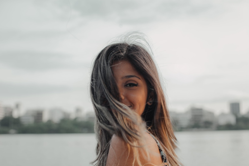 wind, sky, women, beautiful woman, looking at camera, young women, young adult, day, architecture, headshot, nature, 5K, brazil, focus on foreground, beauty