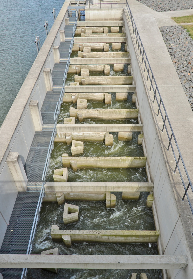 4K, reservoir, nature, outdoors, no people, fish ladder, migratory help, bitterfeld, trough stausee, fish descent, cold temperature, the way forward, metal