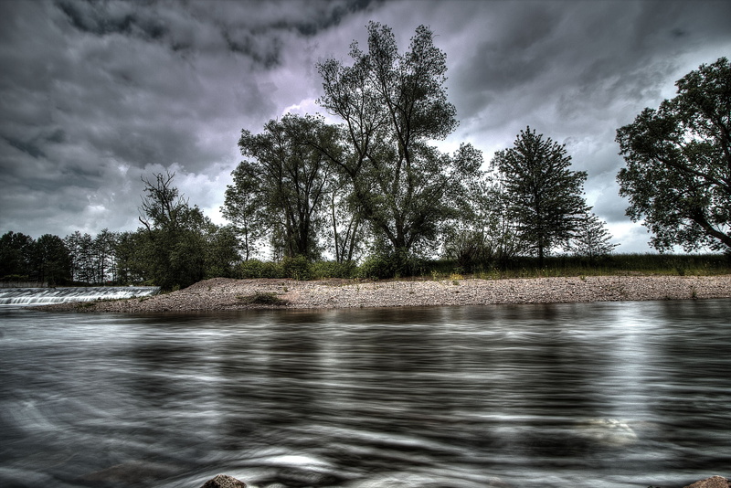 nature, water, wet, tranquility, plant, day, tree, landscape, 5K, storm, growth, no people, cloud - sky, fluent, beauty in nature, hdr, coniferous tree