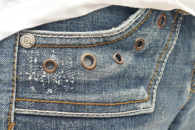 denim, cotton, clothing, 5K, metal, textured, indoors, thread, close-up, full frame, washed out, textile, casual Clothing, button, blue, pattern, stitched