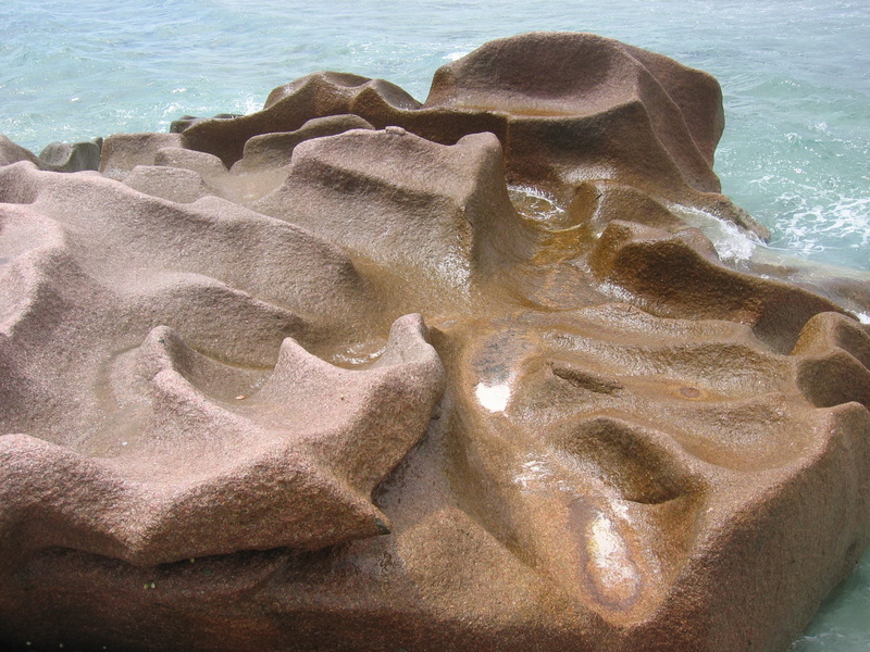 Stone, day, wave, solid, Sea, beauty in nature, outdoors, close-up, motion, land, beach, Water, high angle view, shine, Rock, Washed Out, sand, no people
