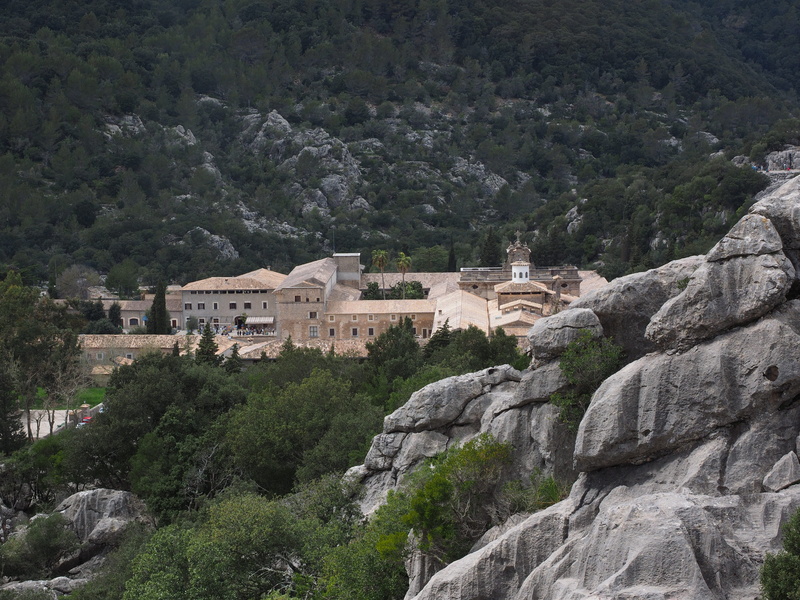 tree, rock - object, land, building exterior, lluc, rock formation, fathers, nature, built structure, cliff, place of pilgrimage, 4K, rock, history, travel