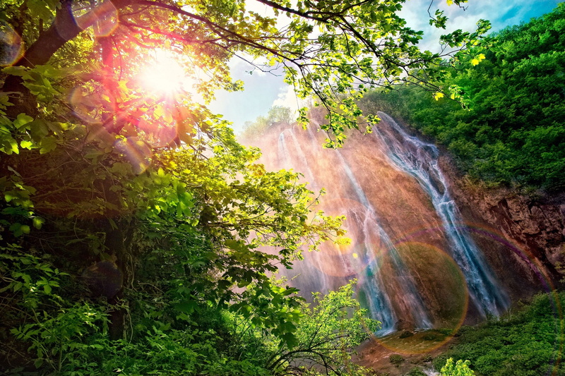 day, thailand, falling, freshness, landscape, flowing, tropical Rainforest, beauty In Nature, non-urban scene, tourism, travel Destinations, mountain, wet