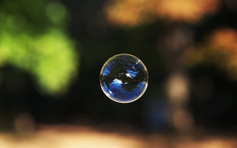 2K, bubble, transparent, space, drop, light - Natural Phenomenon, fragility, sphere, environment, bright, day, backgrounds, shape, macro, reflection, selective focus