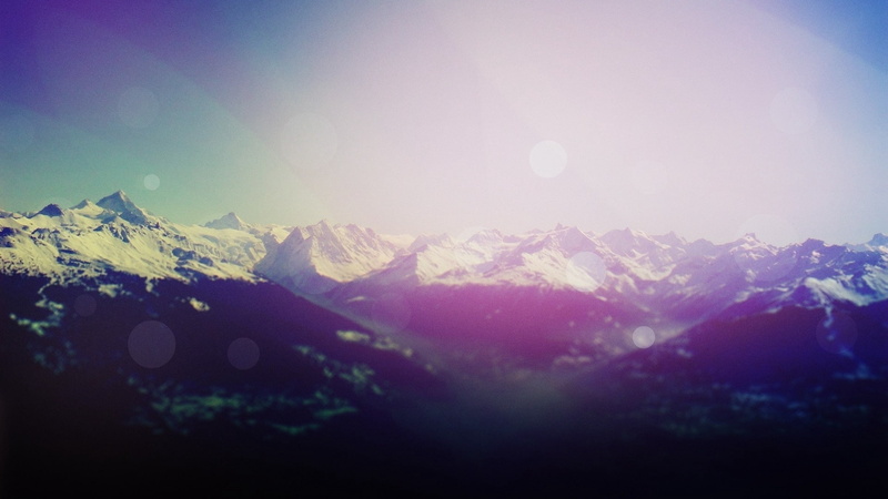 1080P, reflections, light, mountains, height, patches of light
