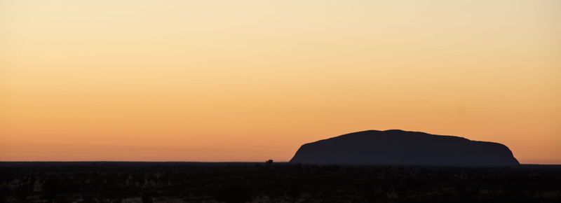 uluru-kata tjuta national park, sunset, outback, northern territory, copy space, non-urban scene, landscape, scenics - nature, rock - object, uluru, orange color