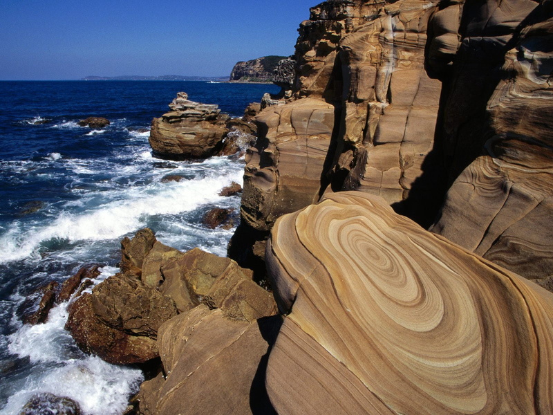 bouddi national park, Australia, waves, national, bouddi, day, World, scenics - nature, beauty in nature, power in nature, wave, park, breaking, eroded