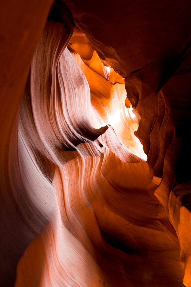 low angle view, usa, rock, nature, travel destinations, nikkor, arizona, antelopecanyon, antelope, rock - object, pattern, red, solid, tranquility, indoors