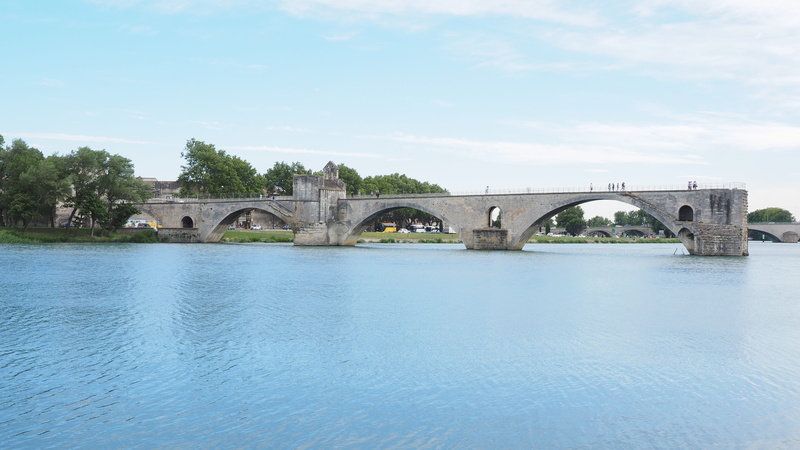 pont saint bénézet, arched, river, connection, bridge, tourist attraction, destroyed, waters, built structure, outdoors, nature, cloud - sky, water, provence