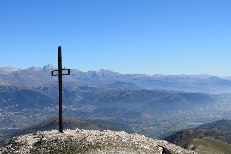 blue, relaxation, appennino, non-urban scene, italy, cross, excursion, travel destinations, clear sky, tranquil scene, nature, mountain Peak, 4K, travel