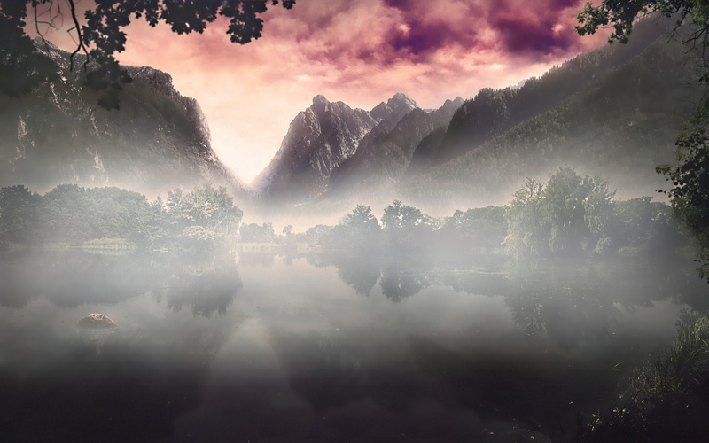 scenics, backgrounds, season, beauty In Nature, mountain Peak, water, cloudscape, non-Urban Scene, 1080P, mountains, mountain Range, light - Natural Phenomenon