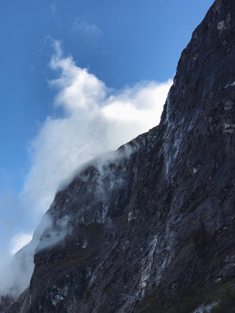 nature, clouds, physical geography, mountain peak, tranquil scene, mountain, geology, rocky mountains, solid, rock, 4K, day, gudvangen, non-urban scene