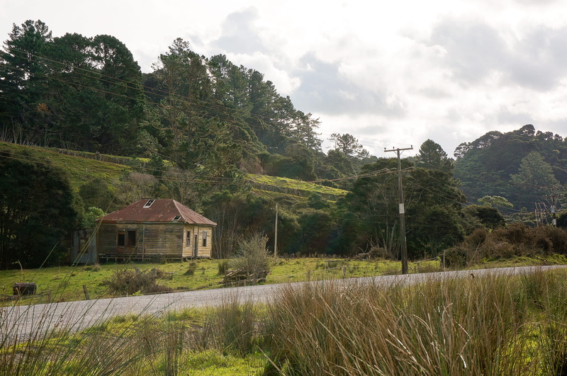 outdoors, field, tranquility, new zealand, architecture, day, grass, plant, tree, tranquil scene, 1080P, built structure, cottage, abandoned, derelict