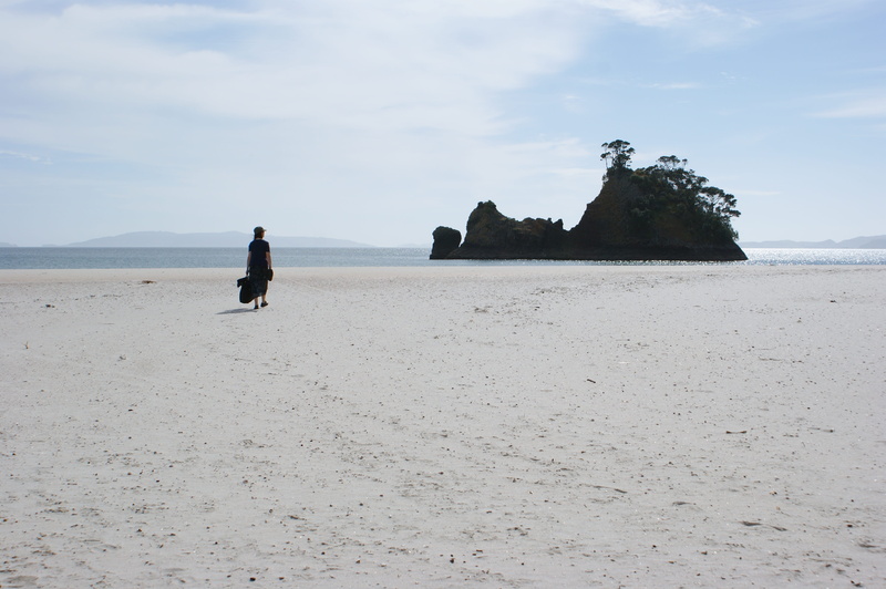 cloud - sky, tranquility, sea, nature, day, rock, coromandel, one person, land, tranquil scene, beauty in nature, outdoors, new zealand, beach, sky, scenics - nature