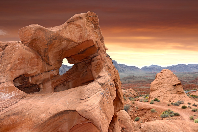 tourism, nevada, rock, nature, sky, landscape, 5K, physical geography, red, arid, travel destinations, fire, eroded, destination, rock formation, climate