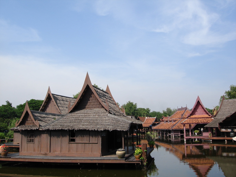 travel, waterfront, building exterior, architecture, built structure, sky, famous Place, east Asian Culture, plant, thailand, ancient, temple - Building
