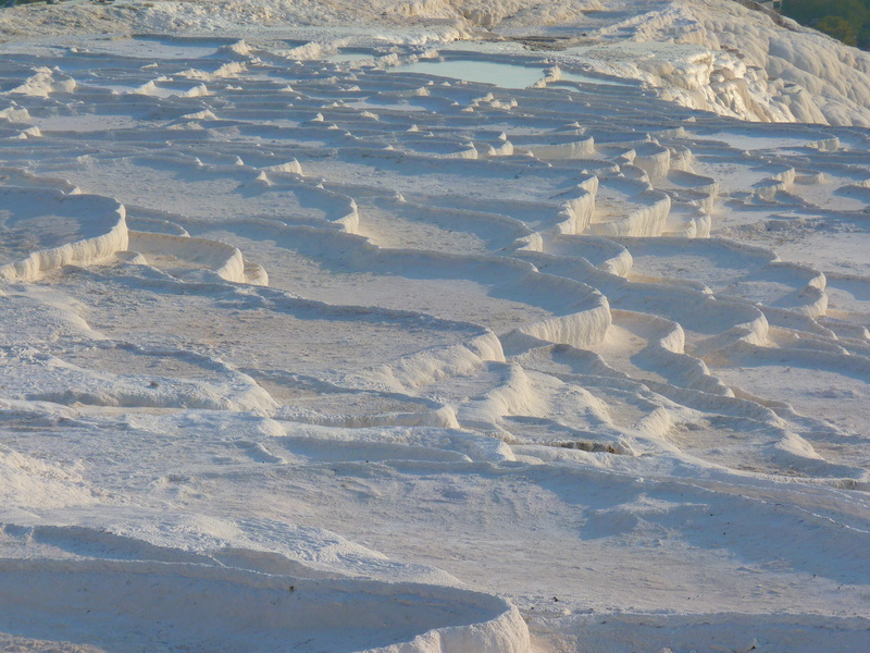 thermal springs, tranquil scene, white, Pamukkale, turkey, cold temperature, day, Sinter, scenics - nature, nature, full frame, beauty in nature, outdoors