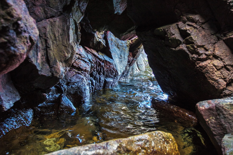 no people, waterfront, dramatic, cave, day, geology, tranquility, dark, rock, blue water, outdoors, eroded, sad, water, physical geography, river, solid