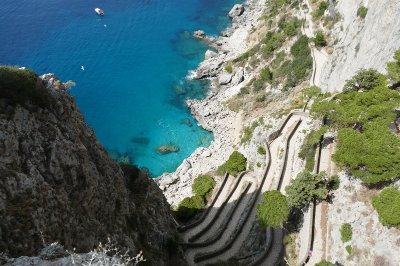 rock - object, day, italy, scenics - nature, panorama, formation, outdoors, away, mediterranean, tranquil scene, beauty in nature, high angle view, capri